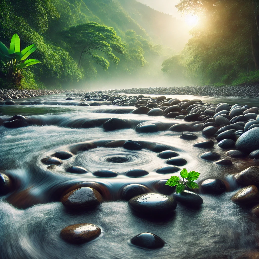 🌊 El río y la piedra: La fuerza de la fluidez